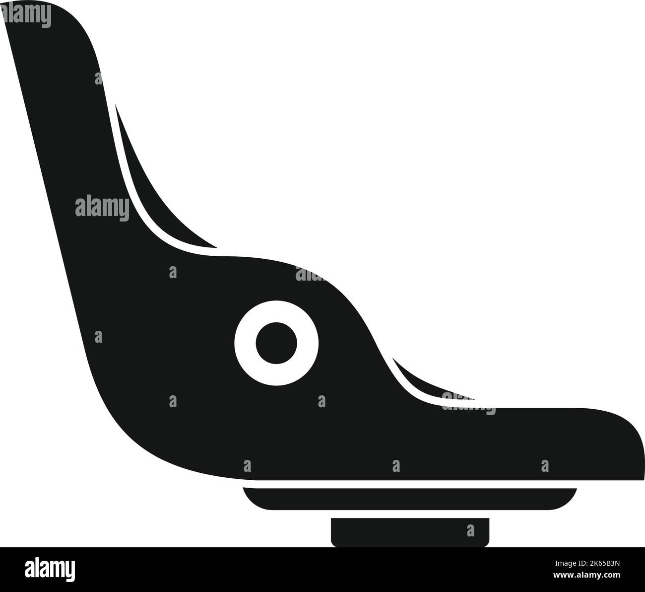 Fahrradsitz Symbol einfache Vektor. Kinderfahrrad. Familienkind Stock Vektor