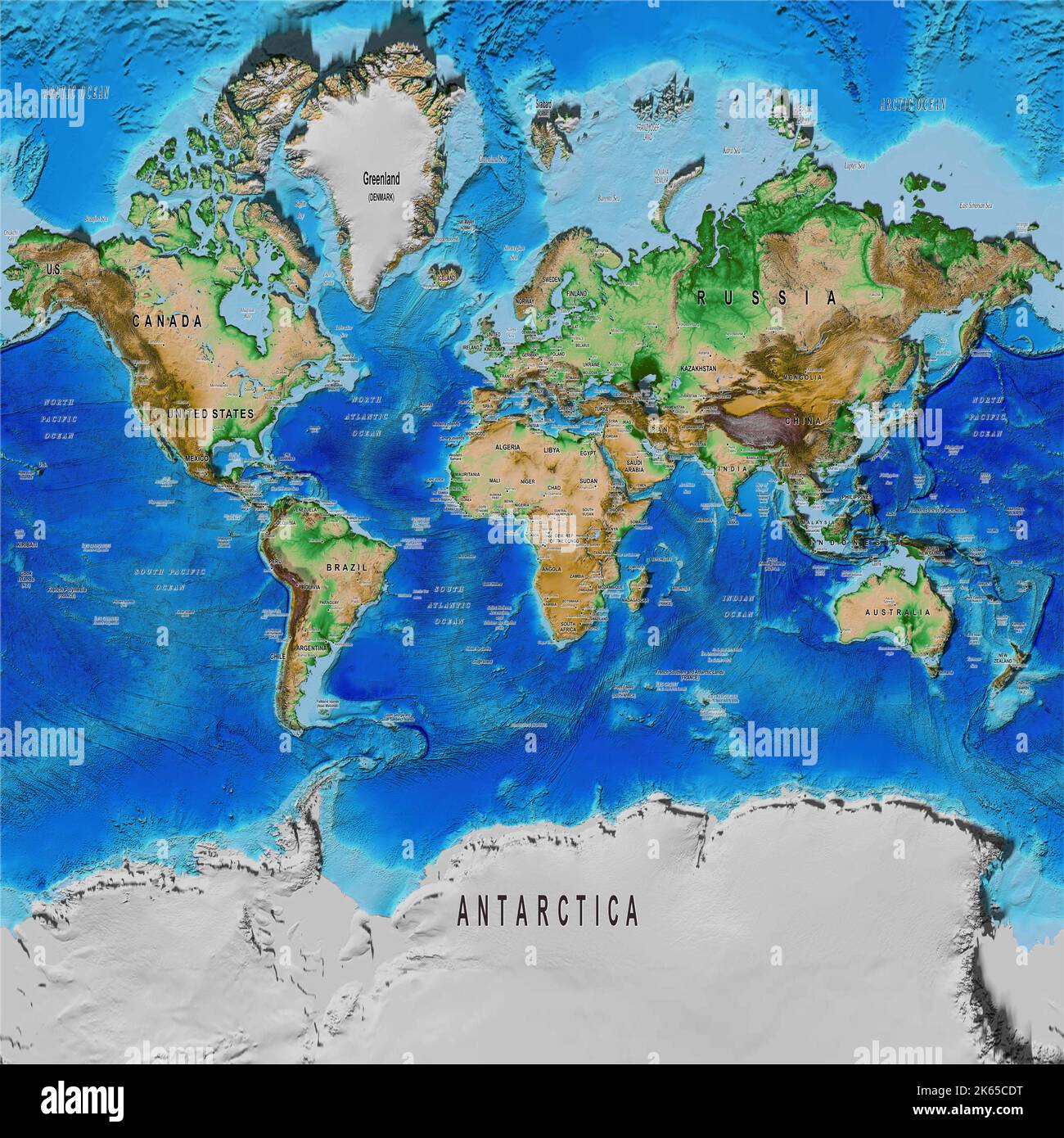 Carte de l’Arctique illustrant le caractère isolé du paysage alaskien autour du Denali Park Hotel