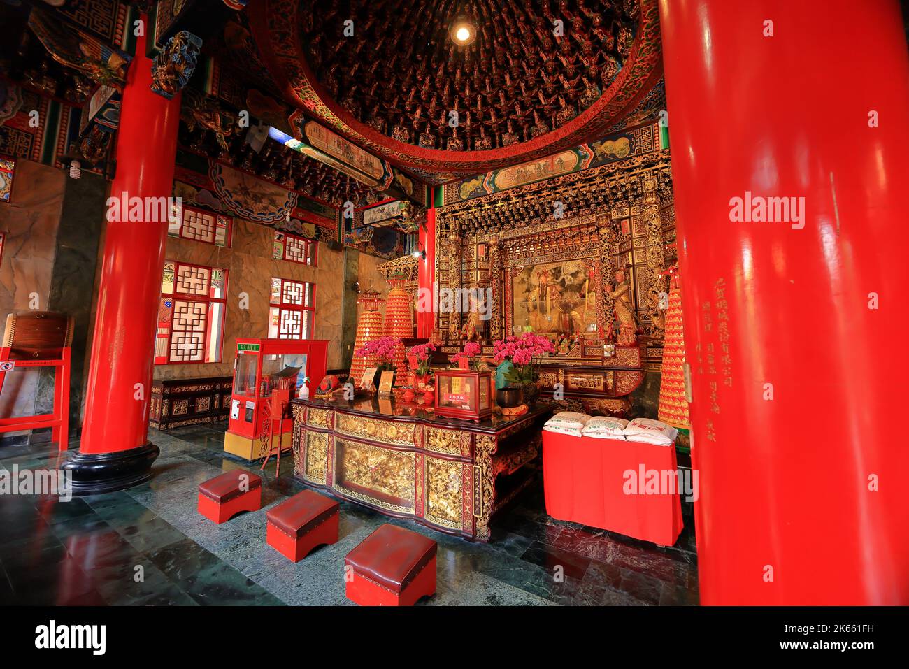 Der Wenwu-Tempel befindet sich im Sun Moon Lake National Scenic Area, Yuchi Township, Nantou County, Taiwan Stockfoto