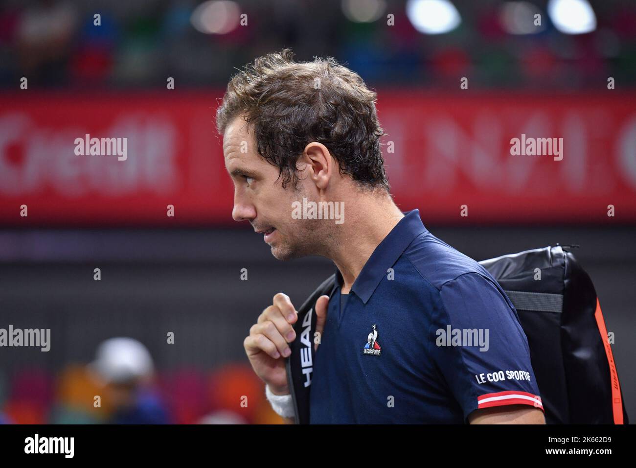 Florenz, Italien. 11. Oktober 2022. Richard Gasquet aus Frankreich während der UniCredit Firenzhen Open - Runde 32 - Richard Gasquet vs Brandon Nakashima, Tennis Internationals in Florenz, Italien, Oktober 11 2022 Quelle: Independent Photo Agency/Alamy Live News Stockfoto