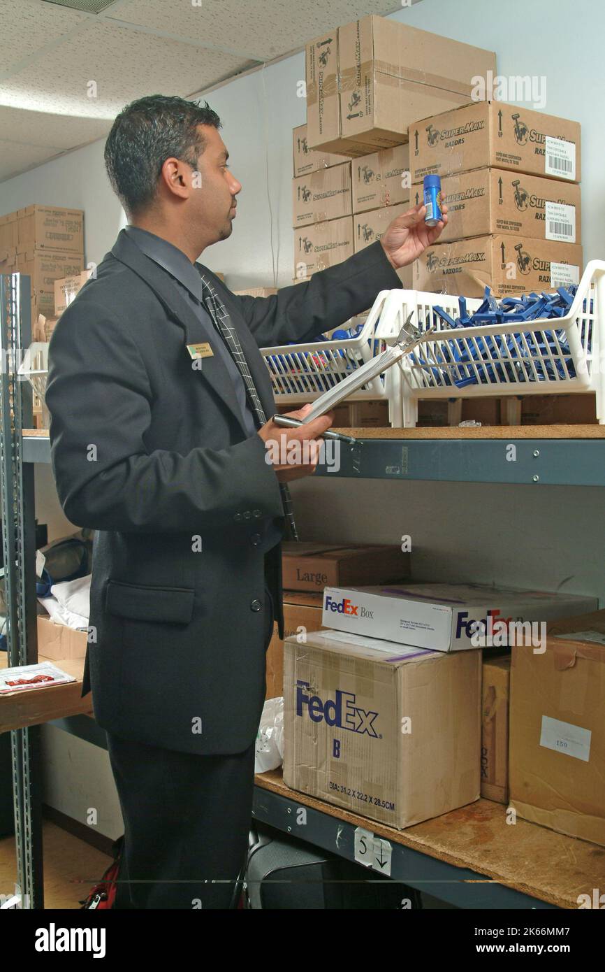 Hotelmanager Stockfoto