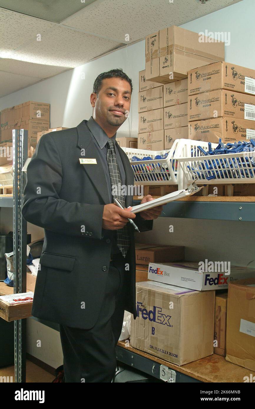 Hotelmanager Stockfoto