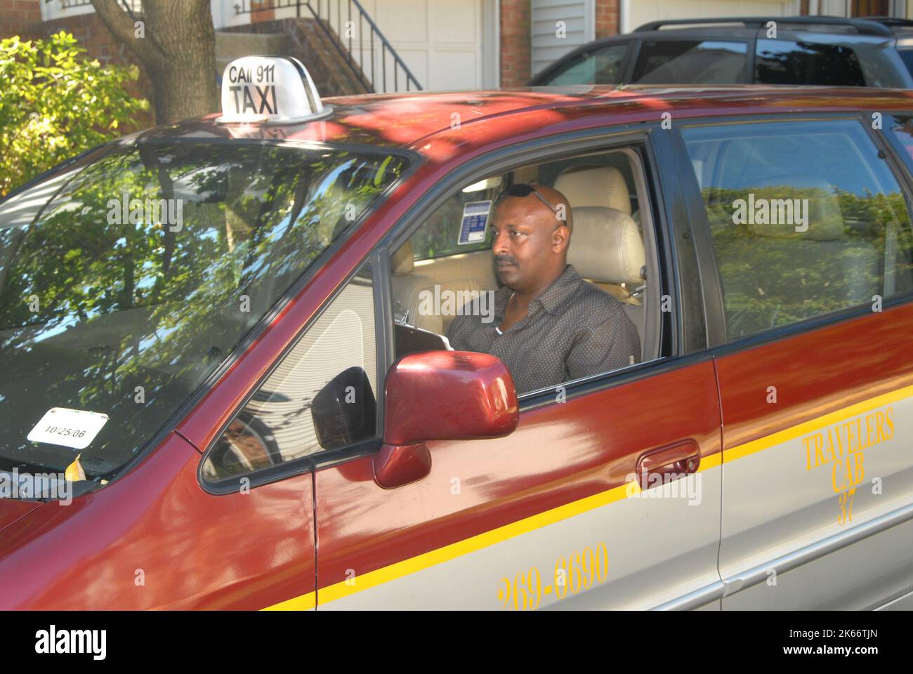 Taxifahrer Stockfoto