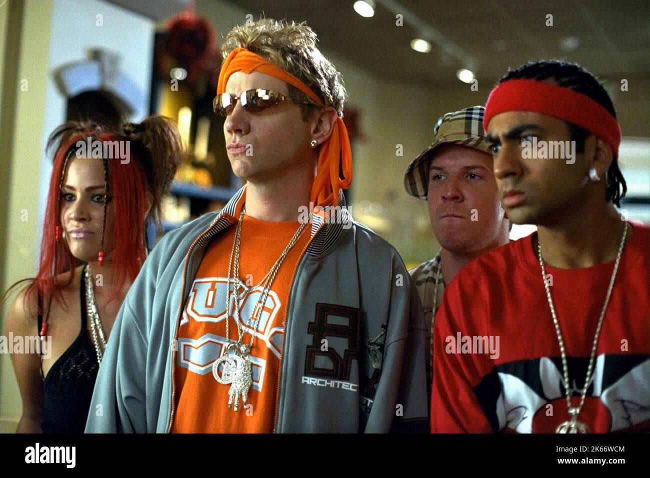 KEILI LEFKOVITZ, Jamie Kennedy, Nick Swardson, Kal Penn, Malibu's Most Wanted, 2003 Stockfoto