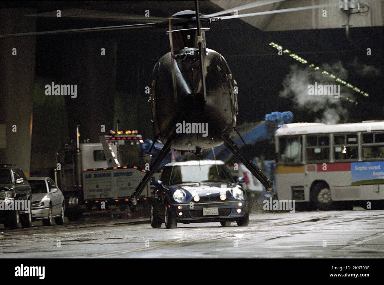 HUBSCHRAUBER, AUTO, DER ITALIENISCHE JOB, 2003 Stockfoto