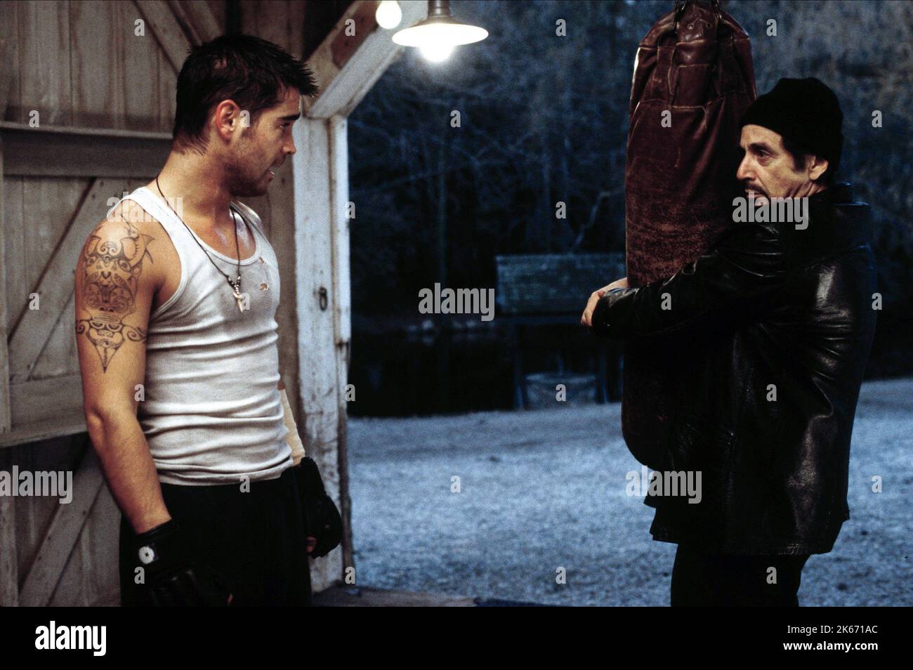 FARRELL, PACINO, DER REKRUT, 2003 Stockfoto