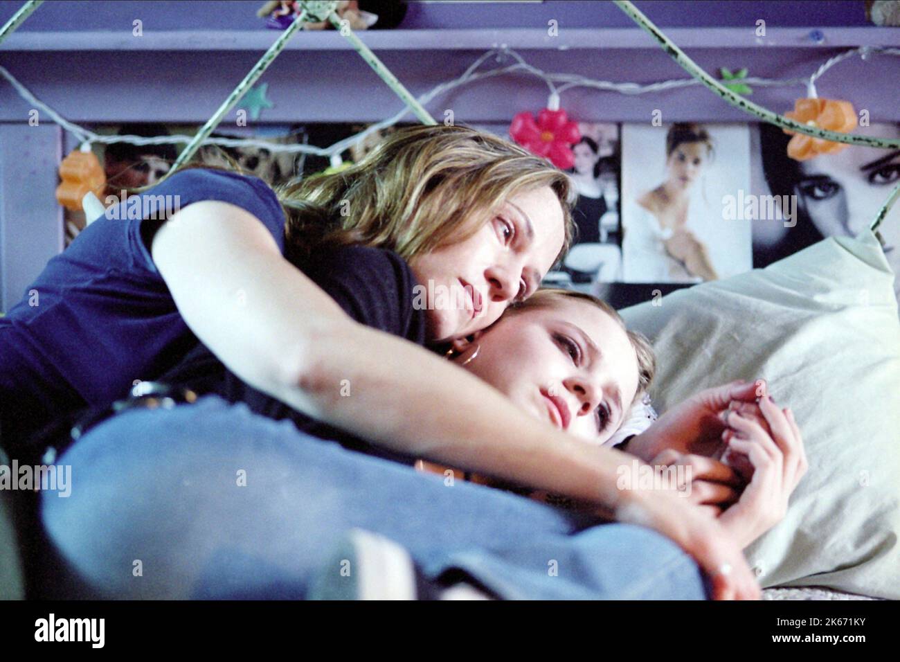 HOLLY HUNTER, EVAN RACHEL WOOD, dreizehn, 2003 Stockfoto
