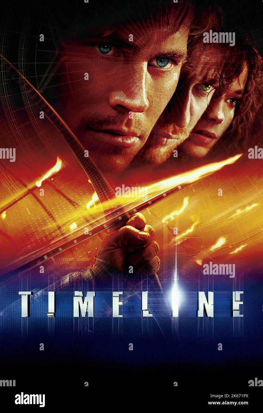 PAUL WALKER, Gerard Butler, Frances O'Connor, Timeline, 2003 Stockfoto