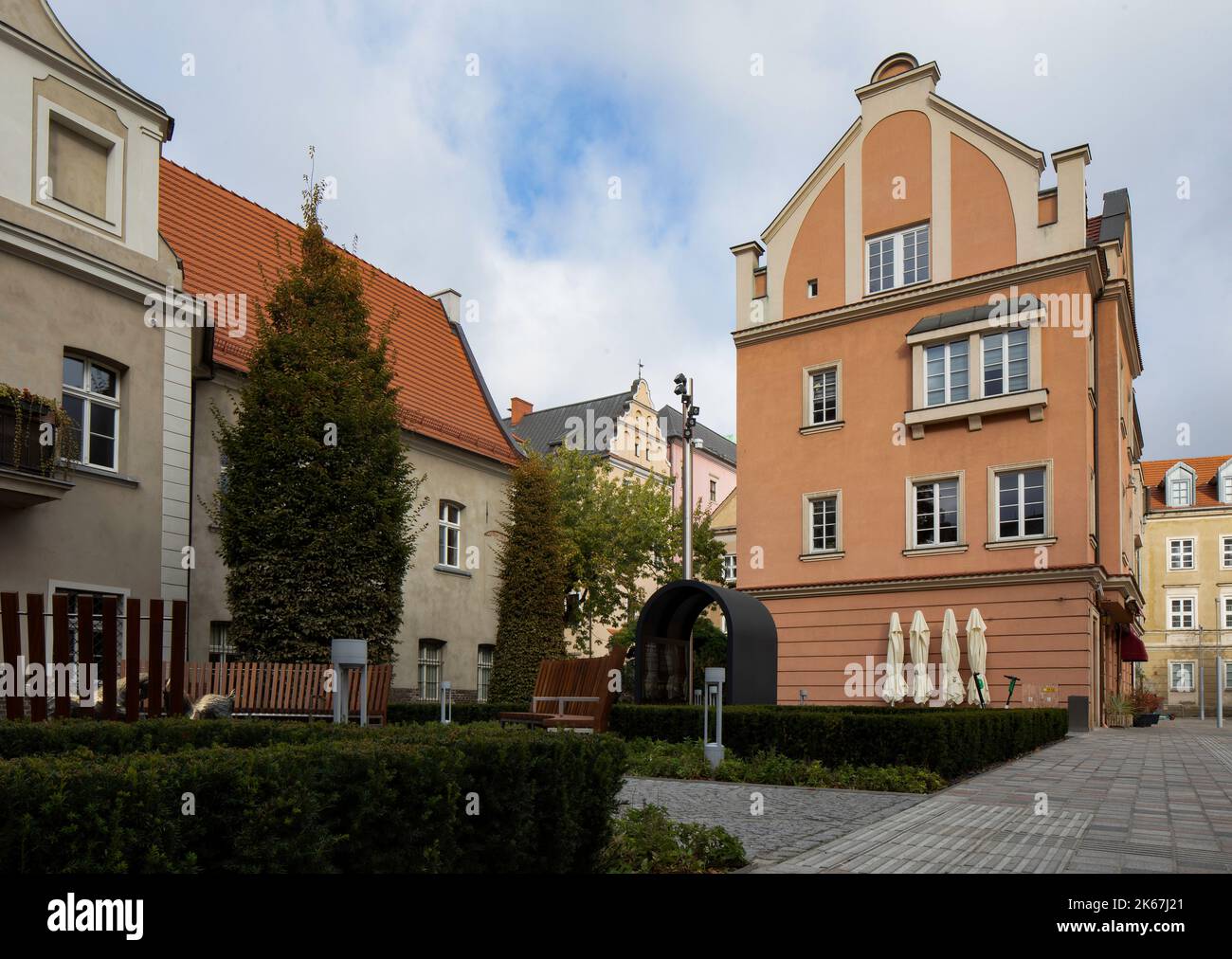 Posen, Polen - Kolegiacki-Platz. Altstadt und ihre Wahrzeichen. Stockfoto