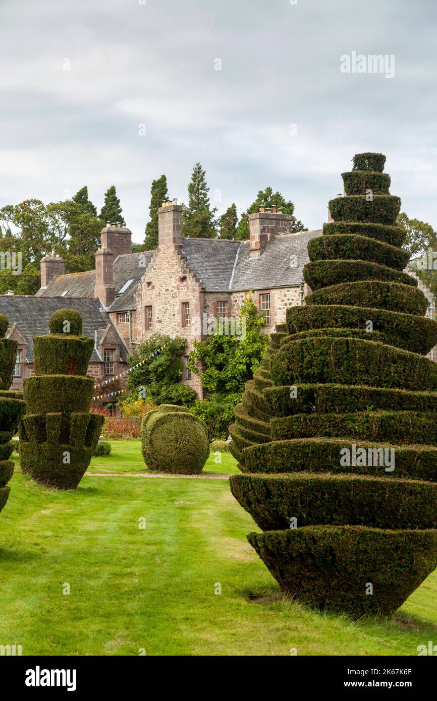 Fingask Castle ist ein ländliches Hochzeitslokal zwischen Perth & Dundee, Schottland Stockfoto