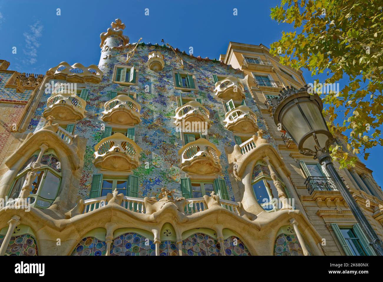 Casa Batllo Stadtzentrum von Barcelona, Provinz Barcelona, Spanien. Stockfoto