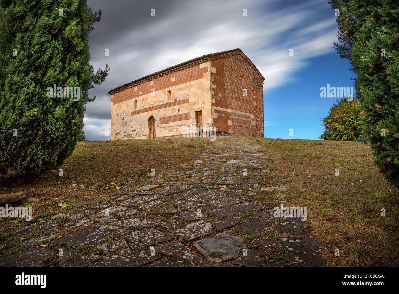 Oratorium von San Michele, Castelvetro di Modena, Emilia Romagna, Italia Stockfoto