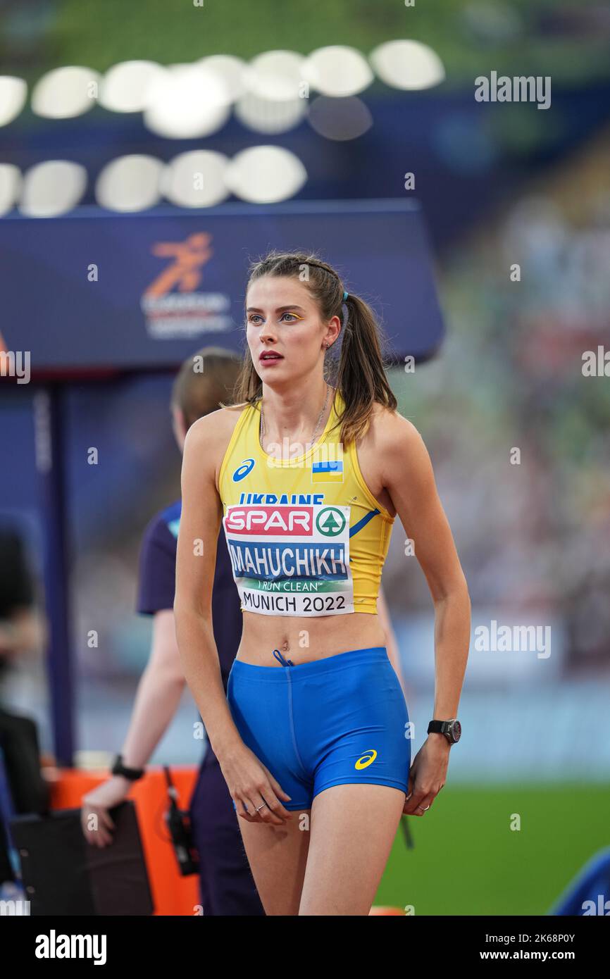 Yaroslava Mahuchikh nimmt am Hochsprung der Leichtathletik