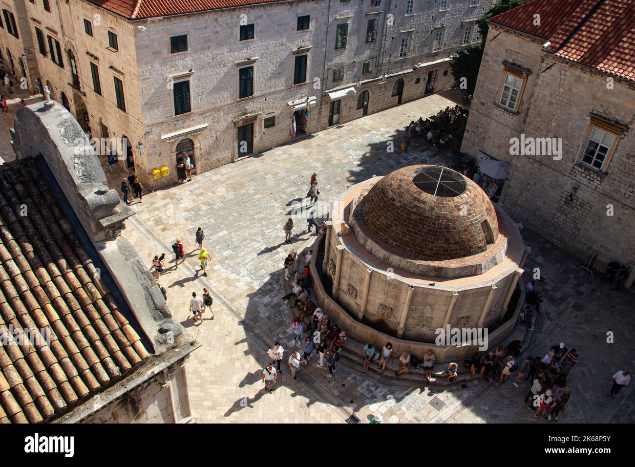 Dubrovnik Altstadt und Festung, Stadt in Kroatien (Hrvatska), Ort, wo TV-Show Game of Thrones aufgenommen wurde Stockfoto