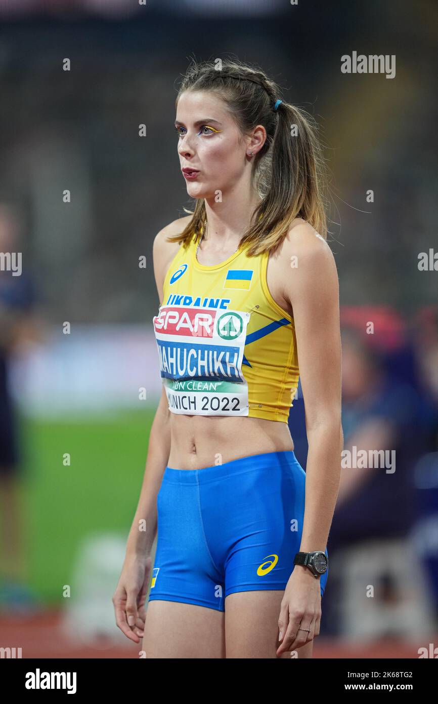 Yaroslava Mahuchikh nimmt am Hochsprung der Leichtathletik