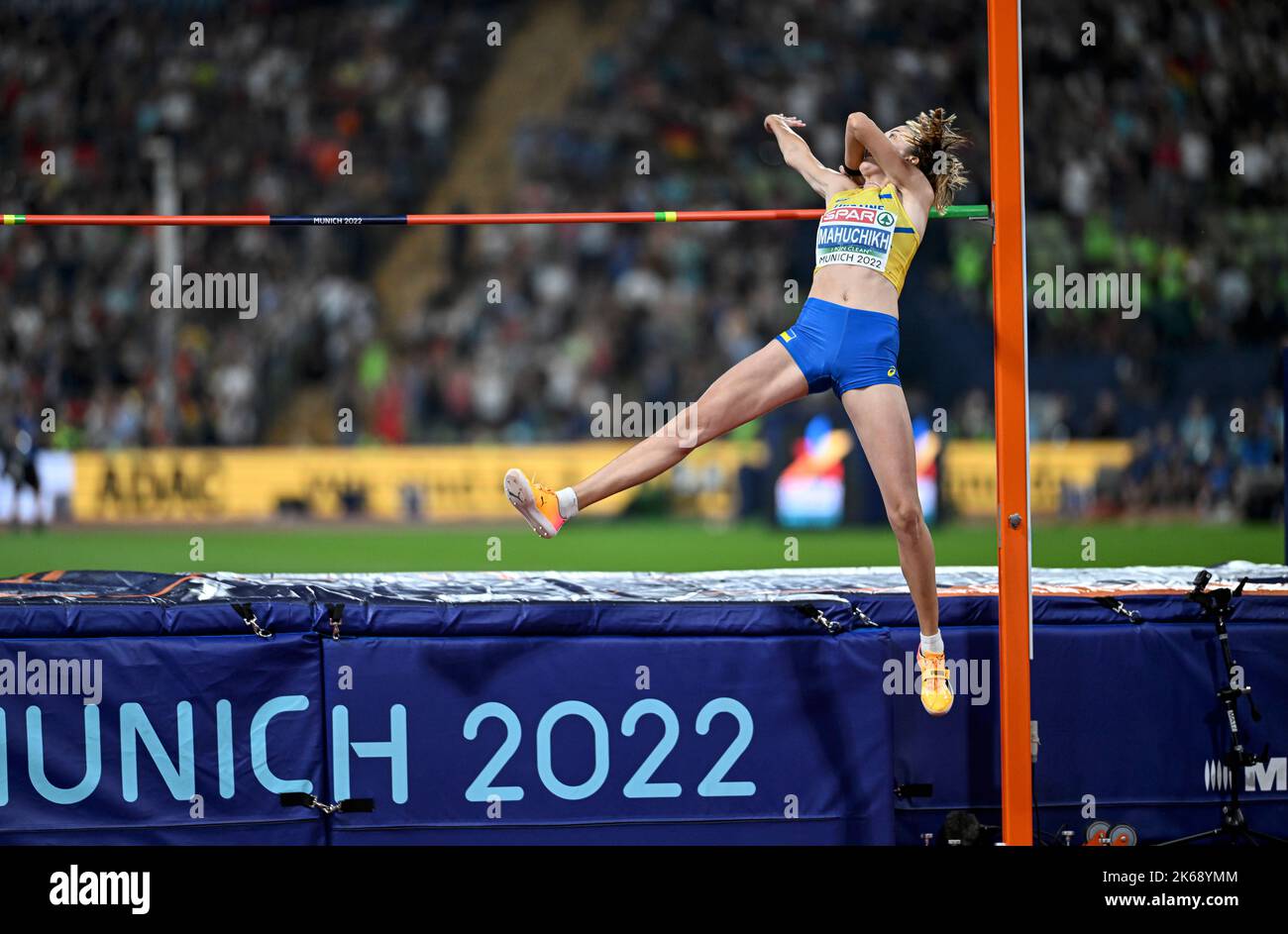 Yaroslava Mahuchikh nimmt am Hochsprung der Leichtathletik