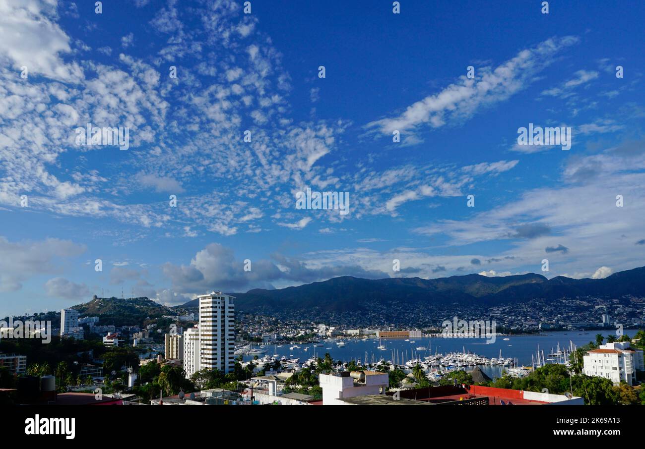 Acapulco Bay am Nachmittag, Acapulco, Mexiko Stockfoto