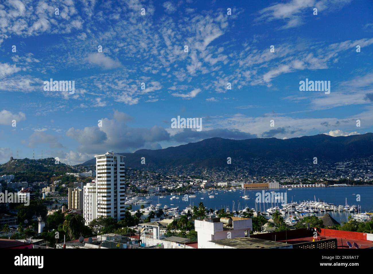 Acapulco Bay am Nachmittag, Acapulco, Mexiko Stockfoto