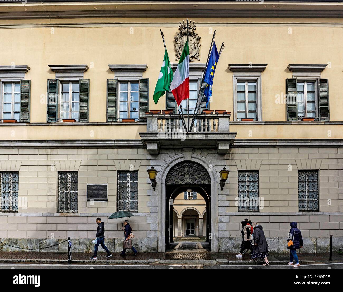 Rathaus, Lecco, Italien. Stockfoto