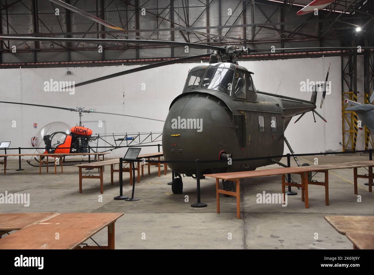 DAX, Frankreich - 28. April 2022: Musée de l'ATAT et de l'helicoptere Aviation Museum Stockfoto