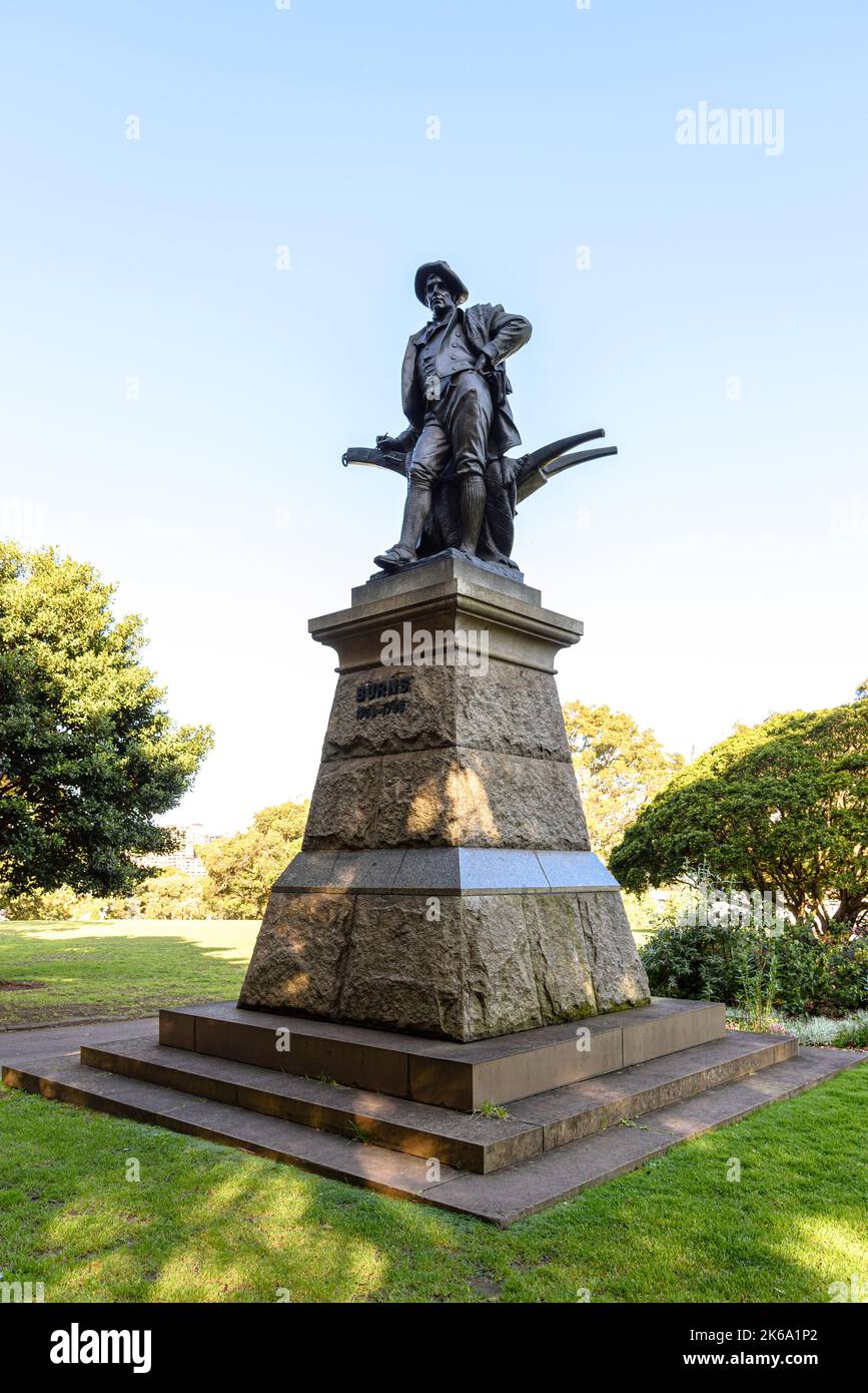 Das Robert Burns Memorial in The Domain in Sydney, Australien Stockfoto
