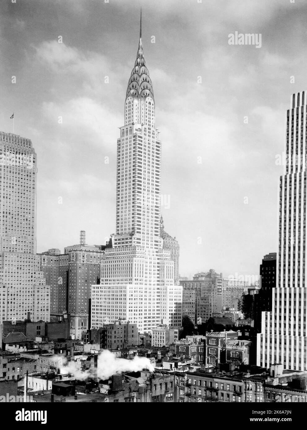 Das Chrysler Building in New York City, 1930. Stockfoto