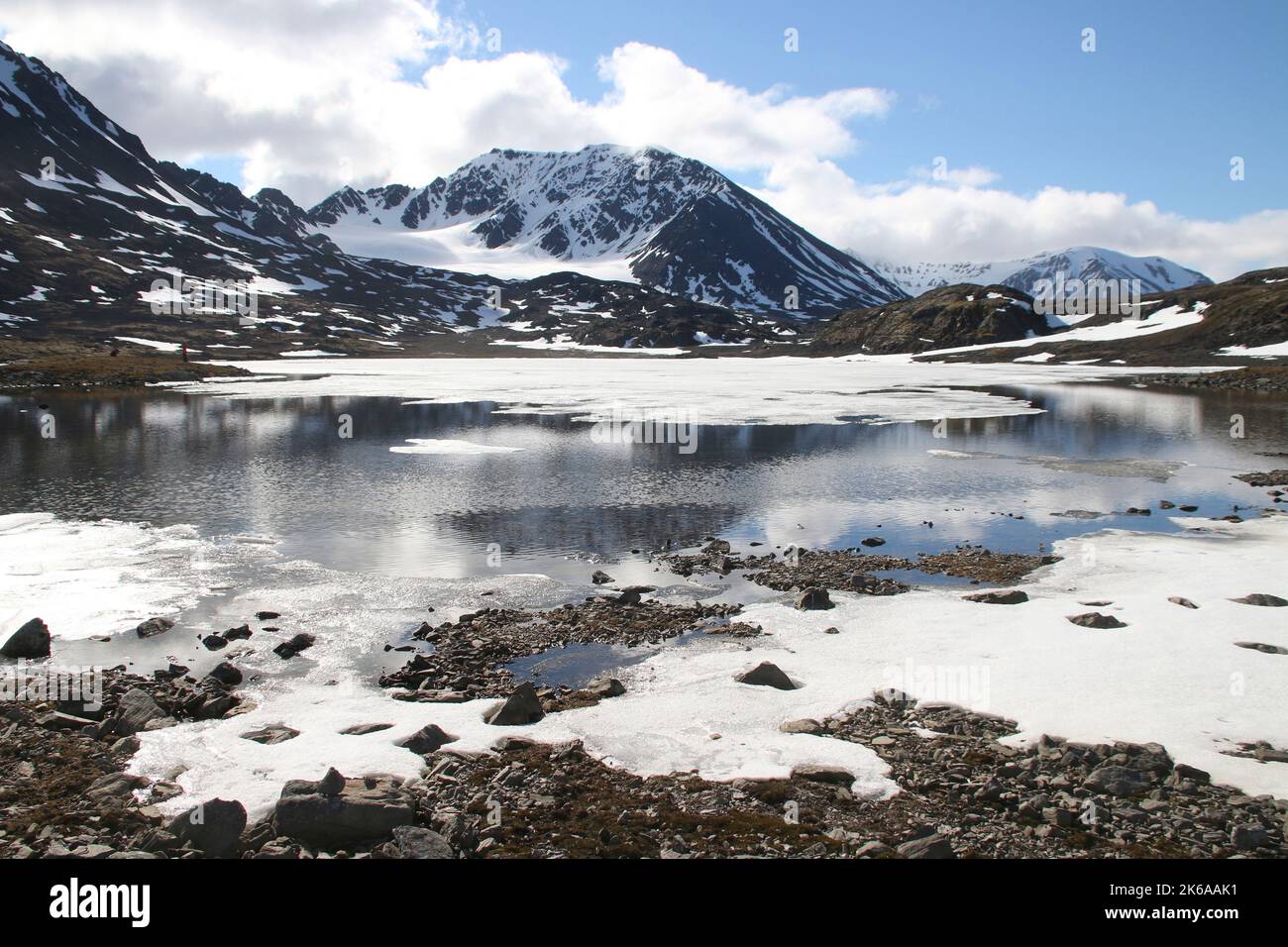 Blick auf die Arktis, Spitzbergen, Norwegen. Stockfoto