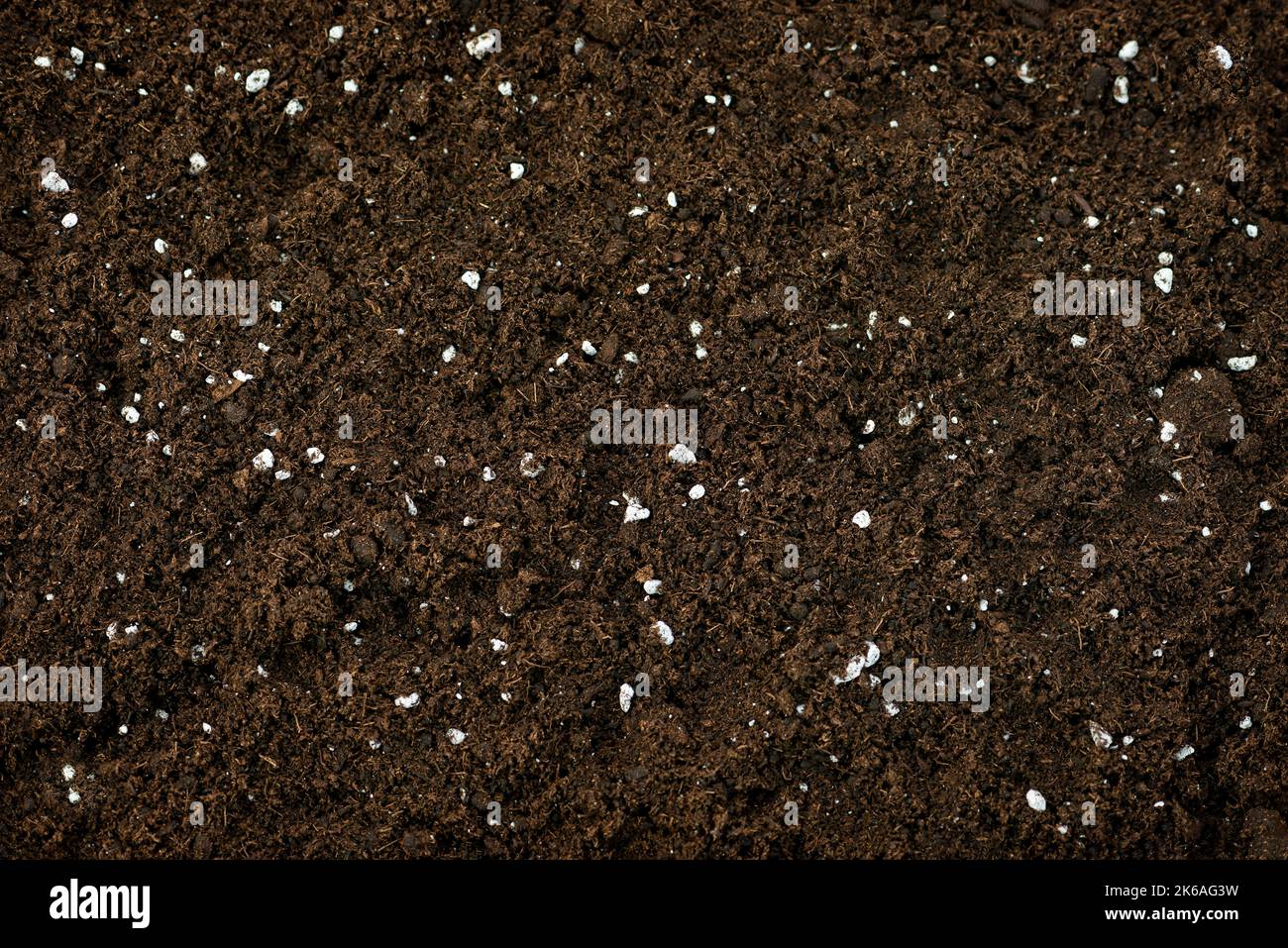 Bio-Kompost Boden natürliche Pro Mix Mist grünen Abfall nährend mit Perliten Textur Stockfoto