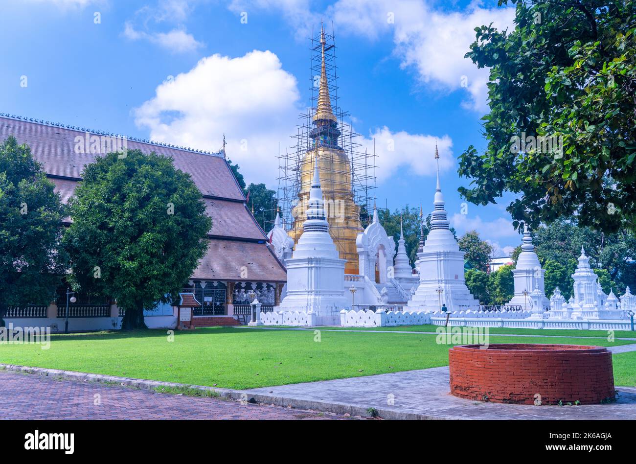 Wat Suan Dok Buddhistischer Tempel in Chiang Mai, Nordthailand Stockfoto