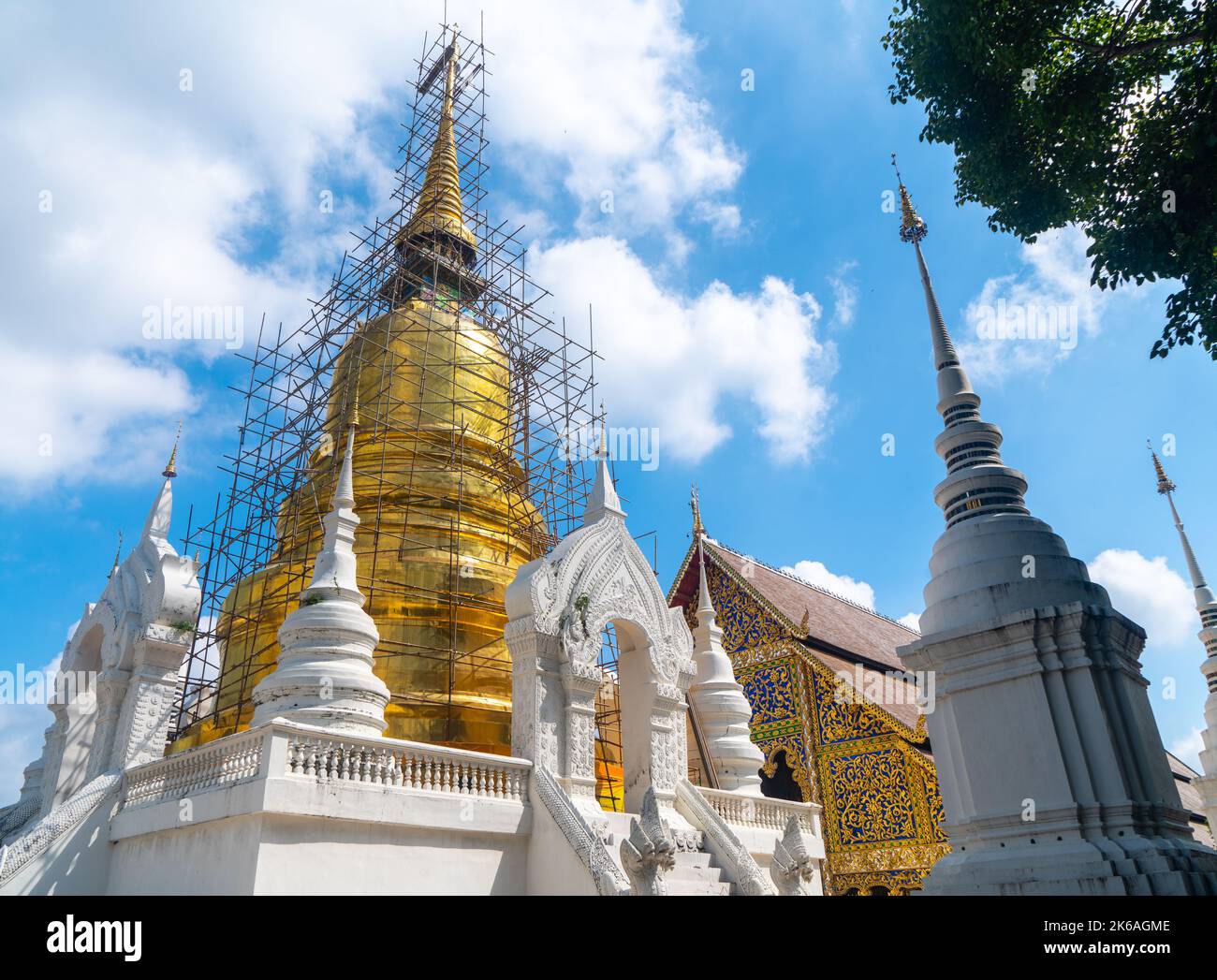 Wat Suan Dok Buddhistischer Tempel in Chiang Mai, Nordthailand Stockfoto