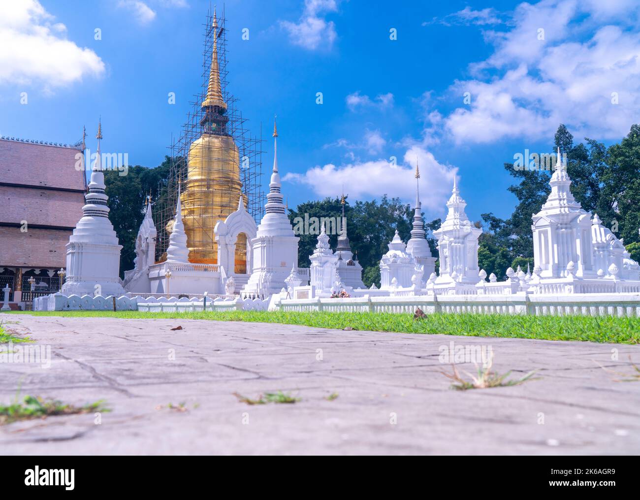 Wat Suan Dok Buddhistischer Tempel in Chiang Mai, Nordthailand Stockfoto