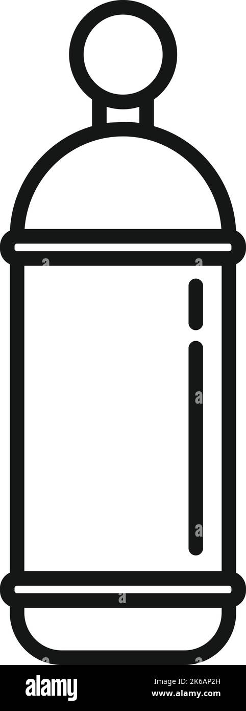 Eco Air Ballon Symbol Umriss Vektor. Energie. Sichere Erdung Stock Vektor