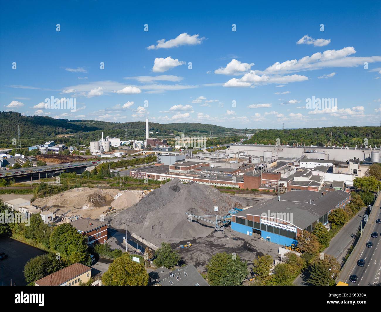 Metallrecycling- und Restabfallbehandlungsanlage, Hagen Stockfoto