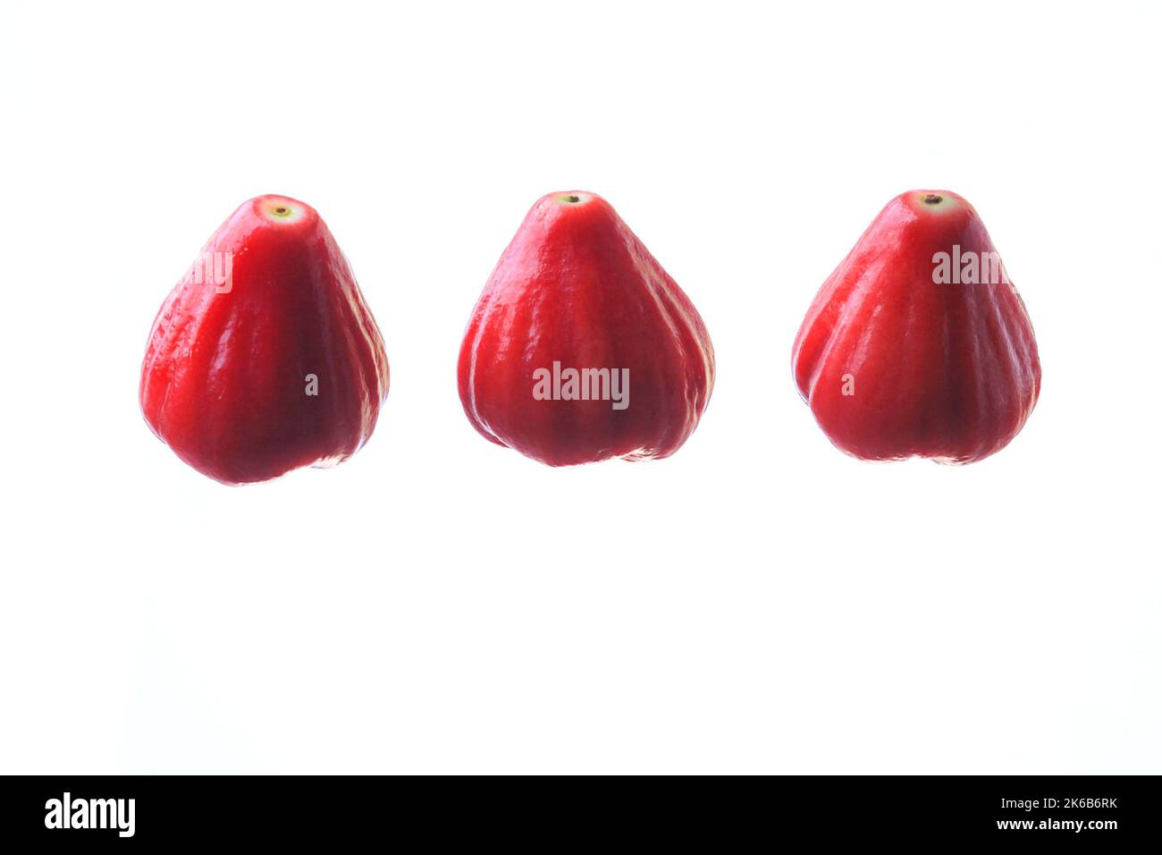 Rose Apple isoliert auf weißem Hintergrund Stockfoto