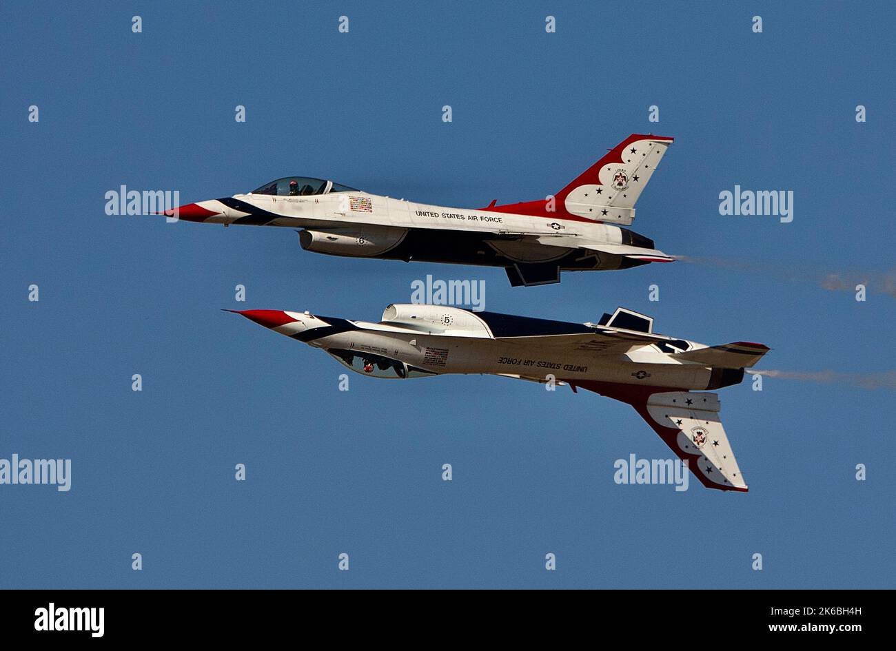 USAF F16 Fighting Falcon Stockfoto