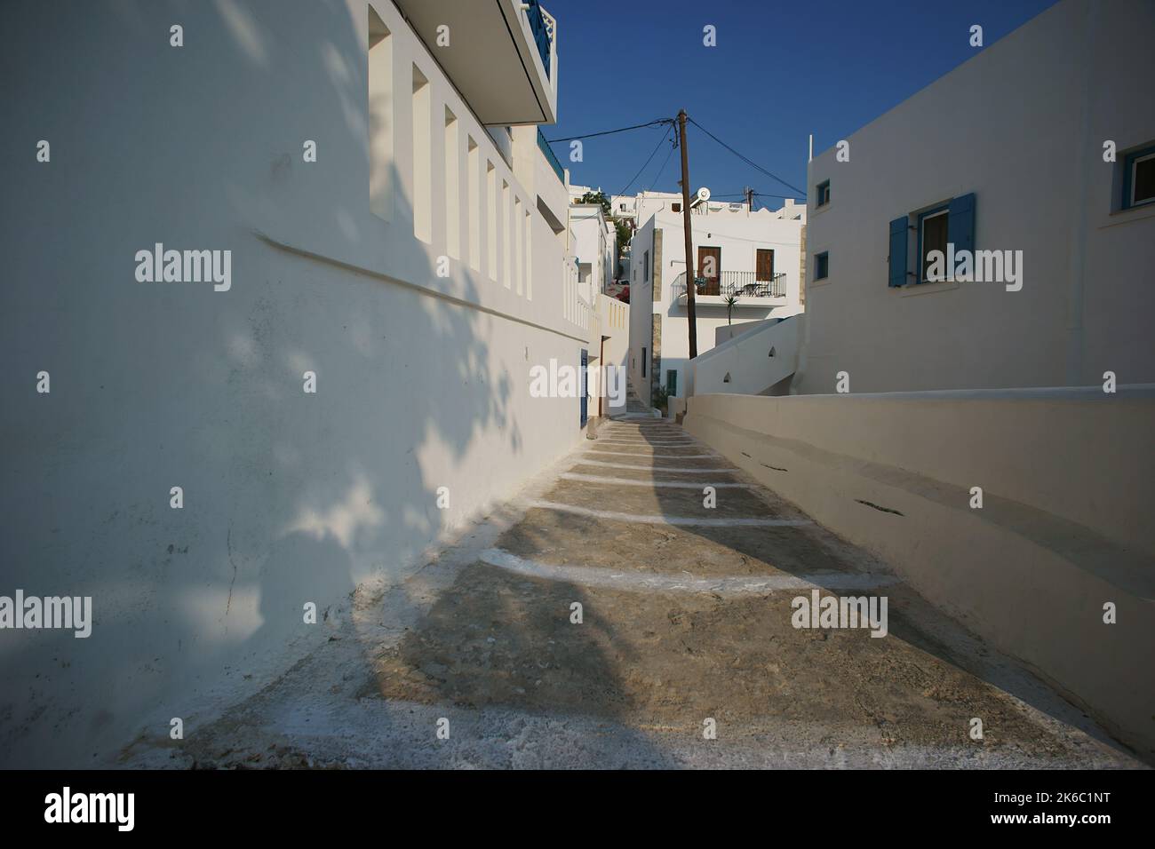 Eine typische enge Gasse von astypalea Insel Stockfoto