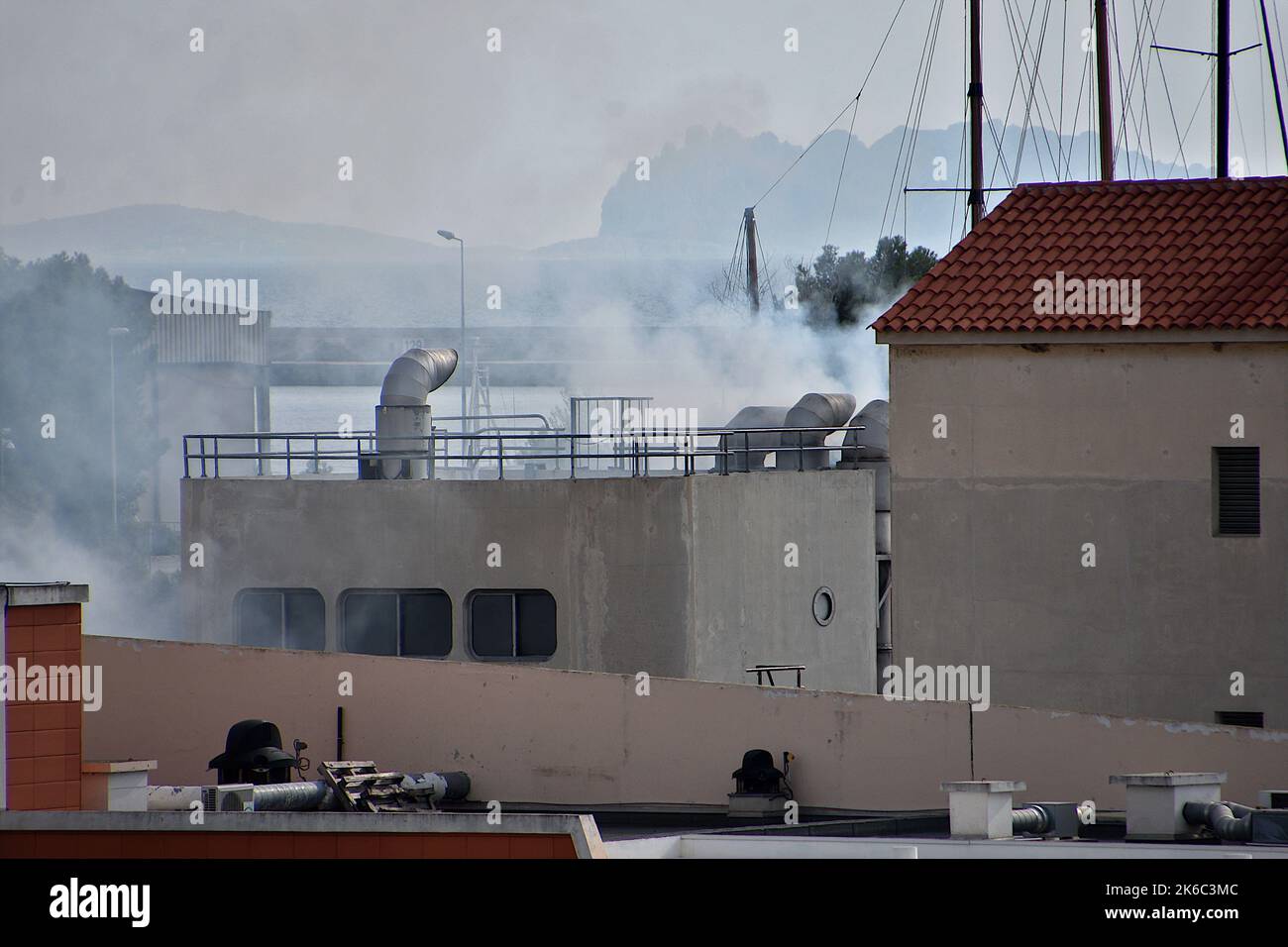 Marseille, Frankreich. 12. Oktober 2022. Ein Blick auf das Training Center for Intervention and Survival Techniques (CETIS) in Marseille. Kredit: SOPA Images Limited/Alamy Live Nachrichten Stockfoto