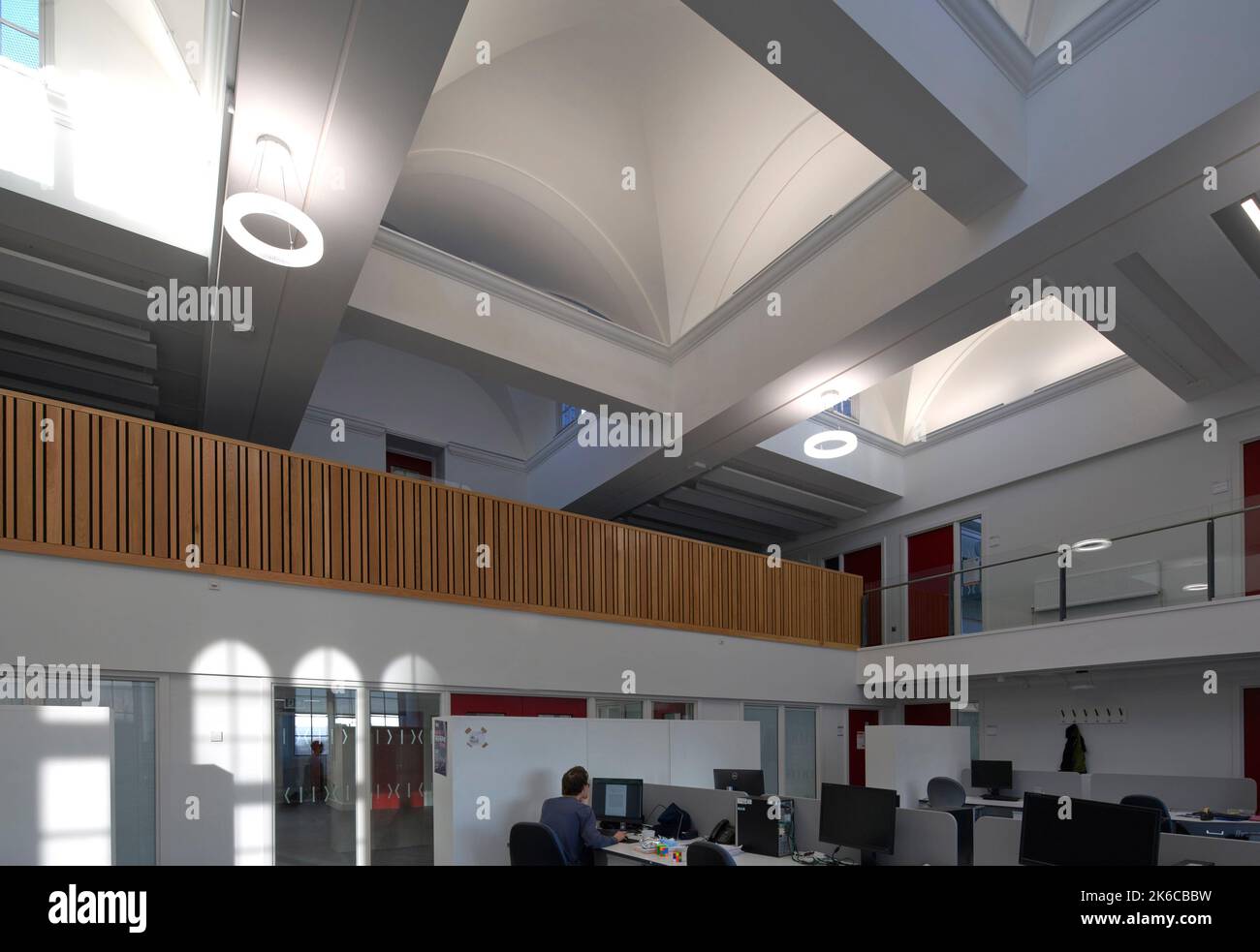 Workshop. University of Bristol: Fry Building, Bristol, Großbritannien. Architekt: Wilkinson Eyre Architects, 2020. Stockfoto