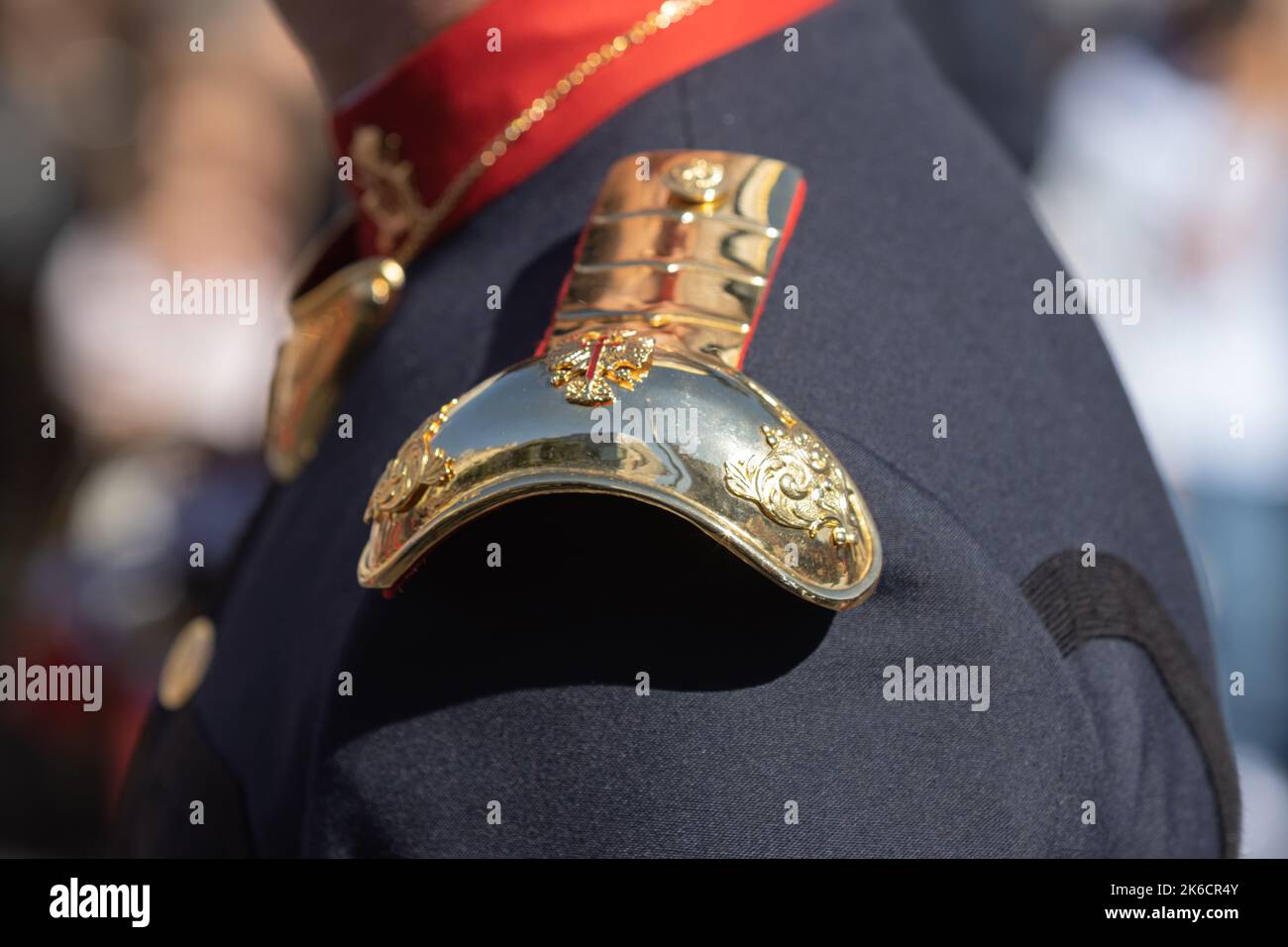 Die Militärparade zum Gedenken an den Hispanic Day und die spanischen Streitkräfte Stockfoto