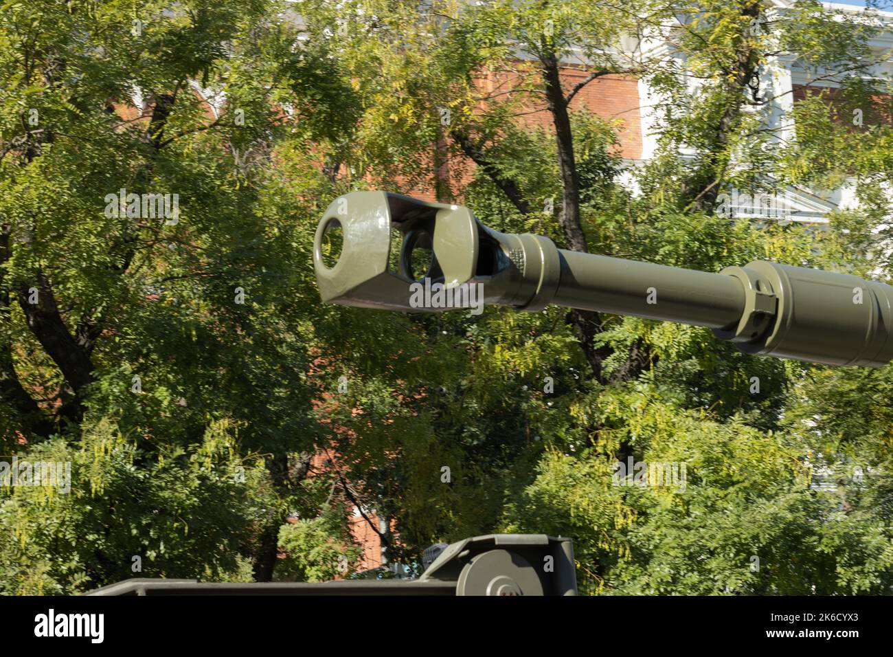 Die Militärparade zum Gedenken an den Hispanic Day und die spanischen Streitkräfte in Madrid, Spanien Stockfoto