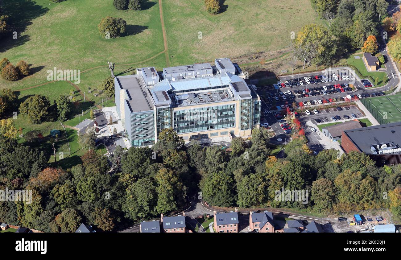Luftaufnahme des Royal London House, Unternehmensbüros im Alderley Park in Ceshire Stockfoto