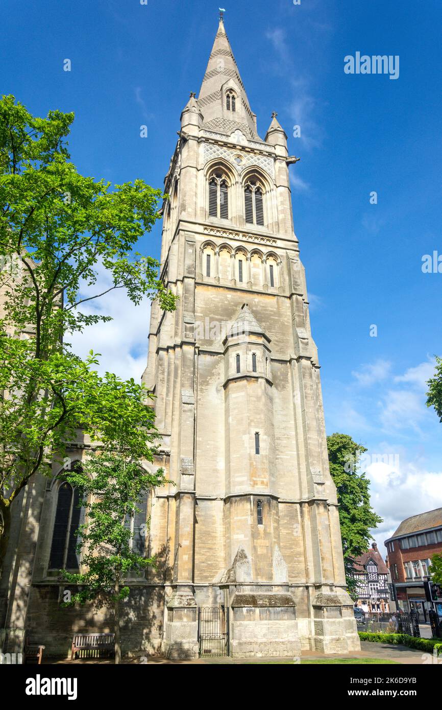 St Andrew's Church, Church Street, Rugby, Warwickshire, England, Vereinigtes Königreich Stockfoto