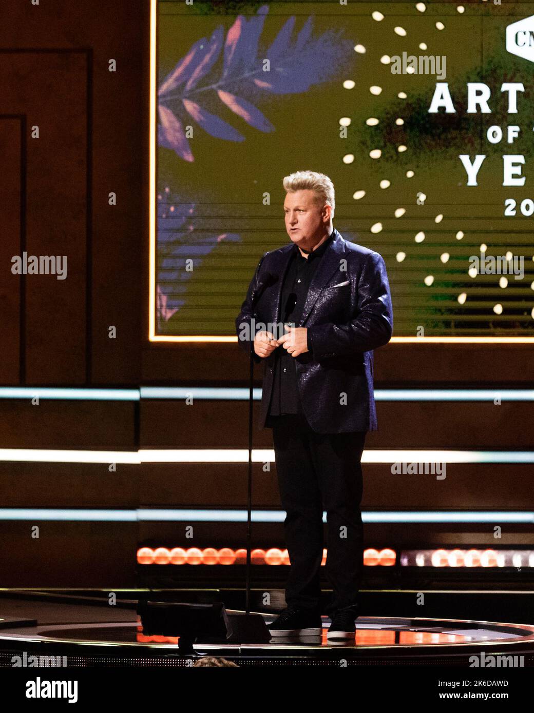 Gary LeVox präsentiert am 12. Oktober 2022 auf der Bühne des CMT Artists of the Year im Nashville Schermerhorn Symphony Center in Nashville, TN. (Foto von Justin Renfroe/ Quelle: SIPA USA/Alamy Live News Stockfoto