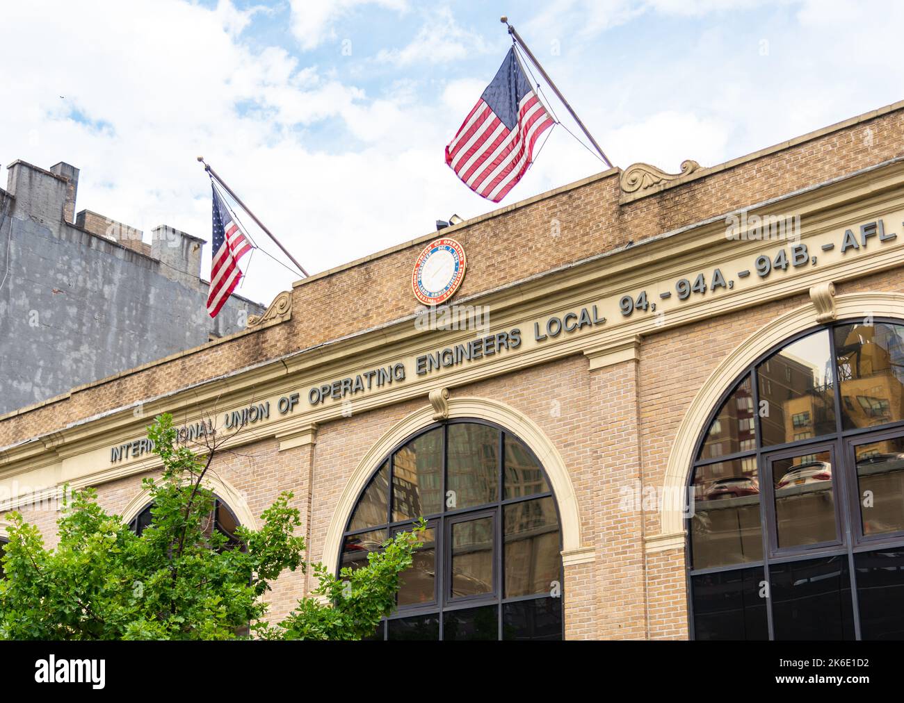 New York City, Usa - 18. September 2022. Büro der International Union of Operatives Engineers Stockfoto