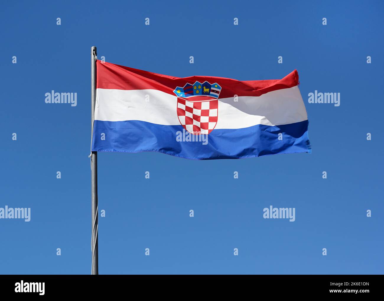 Kroatische Flagge Stockfoto