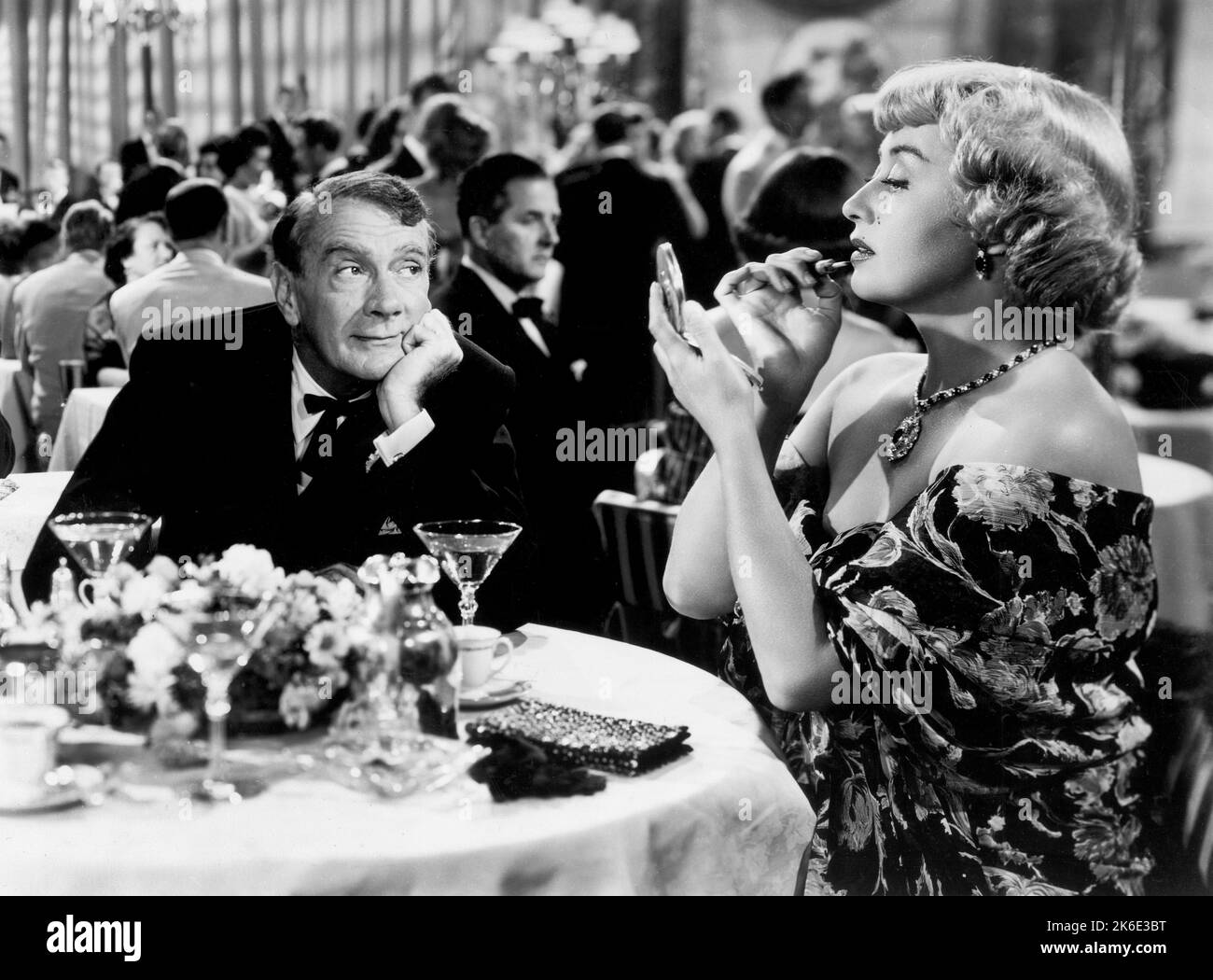 Clifton Webb, Joan Blondll, am Set des Films, 'for Heaven's Sake', 20. Century-Fox, 1950 Stockfoto