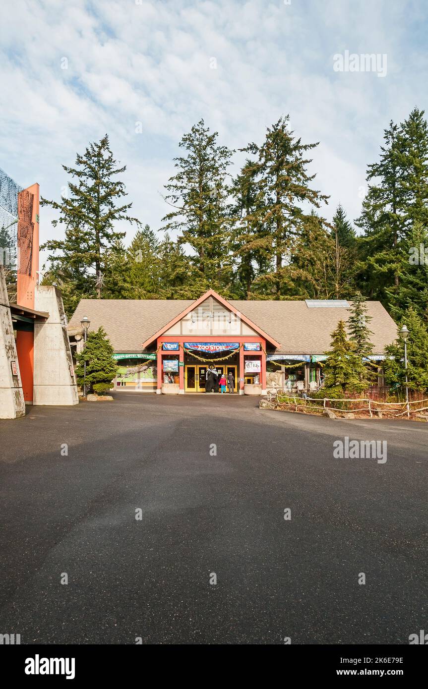 Zoo Shop (Geschäft) im World Forestry Center in Portland, Oregon. Stockfoto
