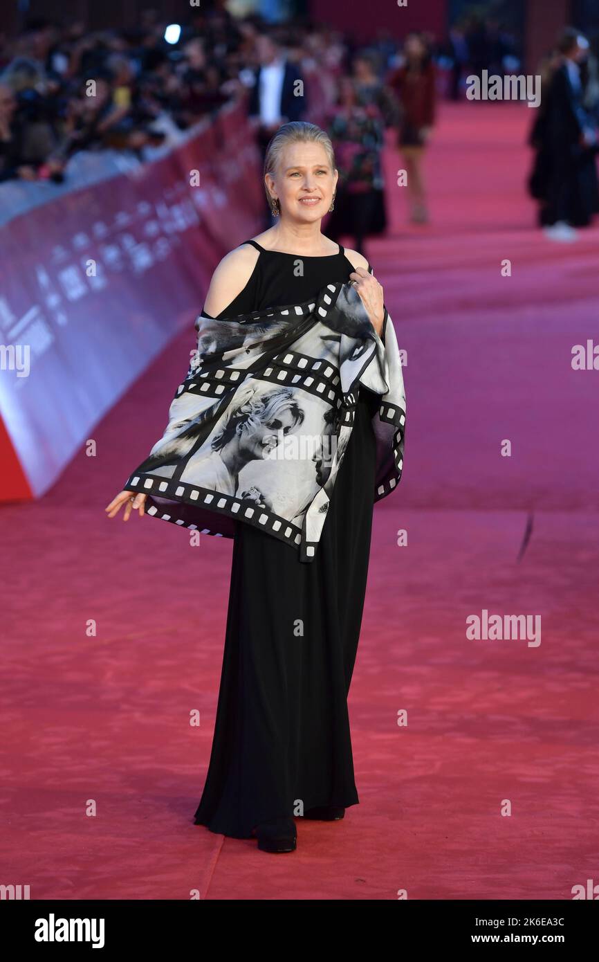 Rom, Italien. 13. Oktober 2022. Melissa Newman besucht den roten Teppich der „letzten Filmstars“ beim Rome Film Festival im Auditorium Parco della Musica. Kredit: SOPA Images Limited/Alamy Live Nachrichten Stockfoto