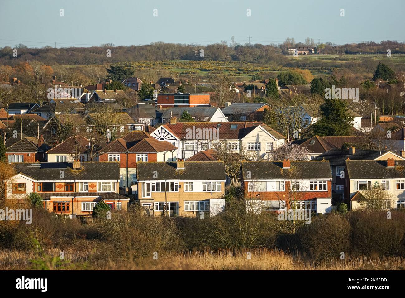 Häuser in Rainham, Essex, England, Großbritannien und Großbritannien Stockfoto