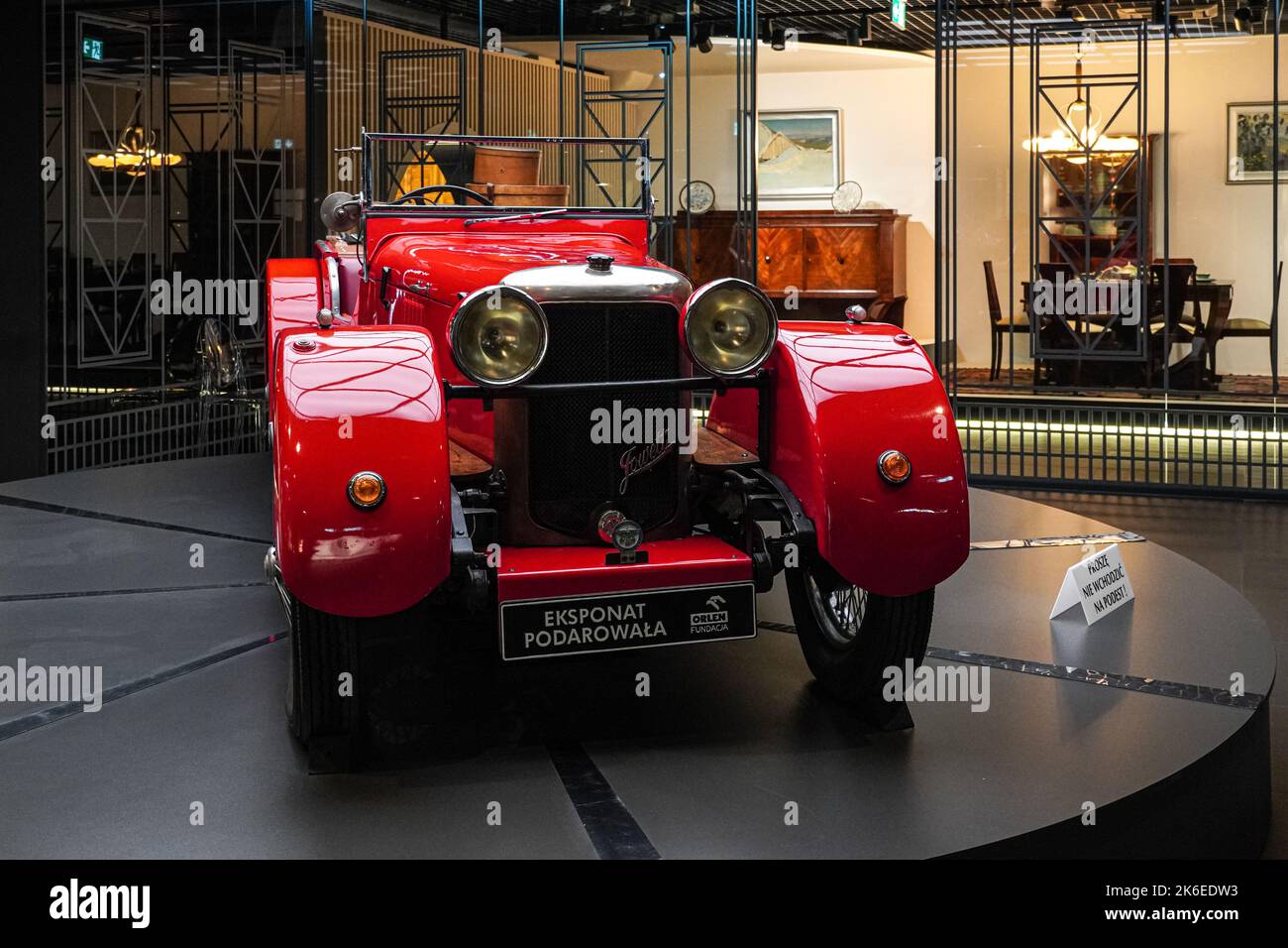 Jowett Special Roadster, Oldtimer 1926 im Mazovianischen Museum, Art Déco Sammlung, Plock, Polen Stockfoto